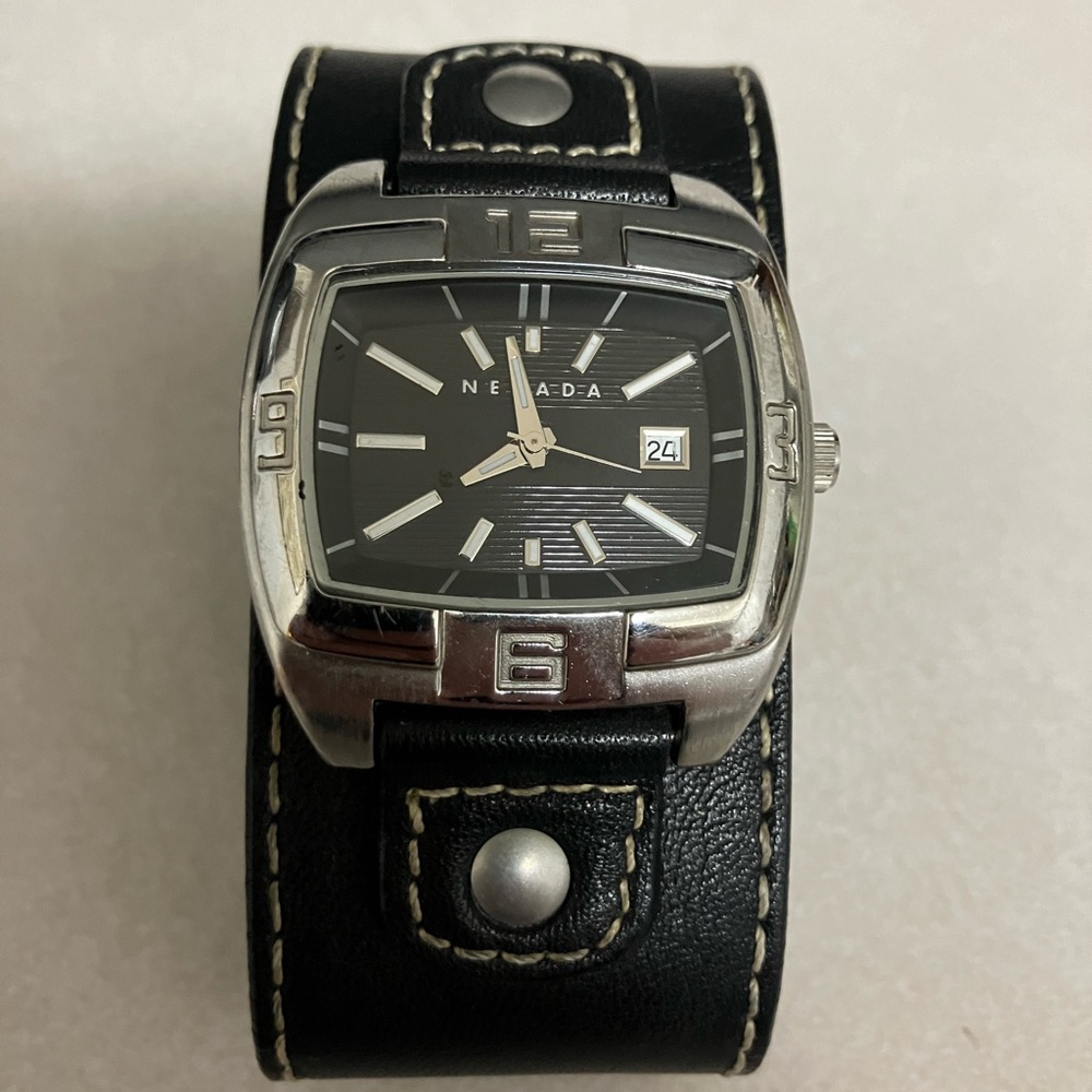Men’s Nevada Black and Silver Men's Watch